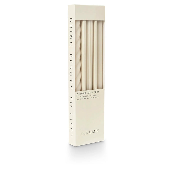 Assorted Candle Tapers- Driftwood