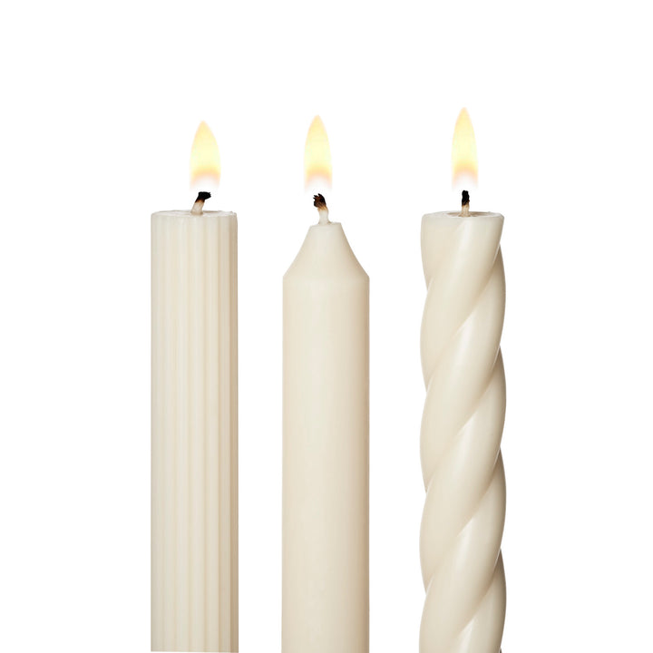 Assorted Candle Tapers- Driftwood