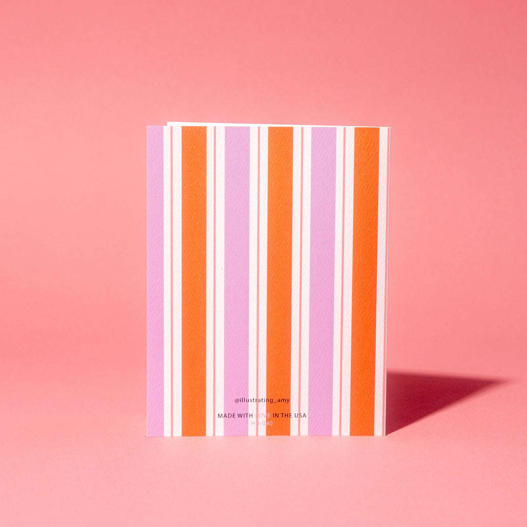 Floral Stripes Birthday