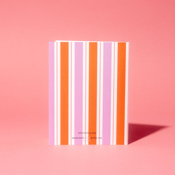 Floral Stripes Birthday