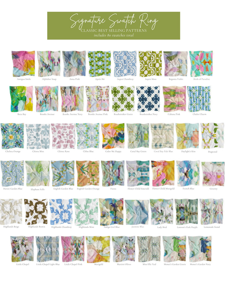 Fabric Swatch Rings: LP Signature Patterns (80 Swatches)