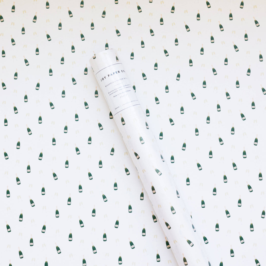 Champagne Wrapping Paper Continuous Roll