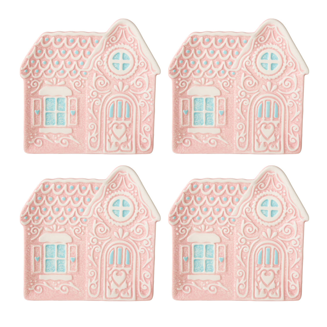 Pink Gingerbread Appetizer Plate
