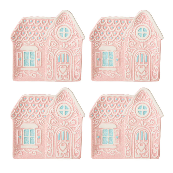 Pink Gingerbread Appetizer Plate