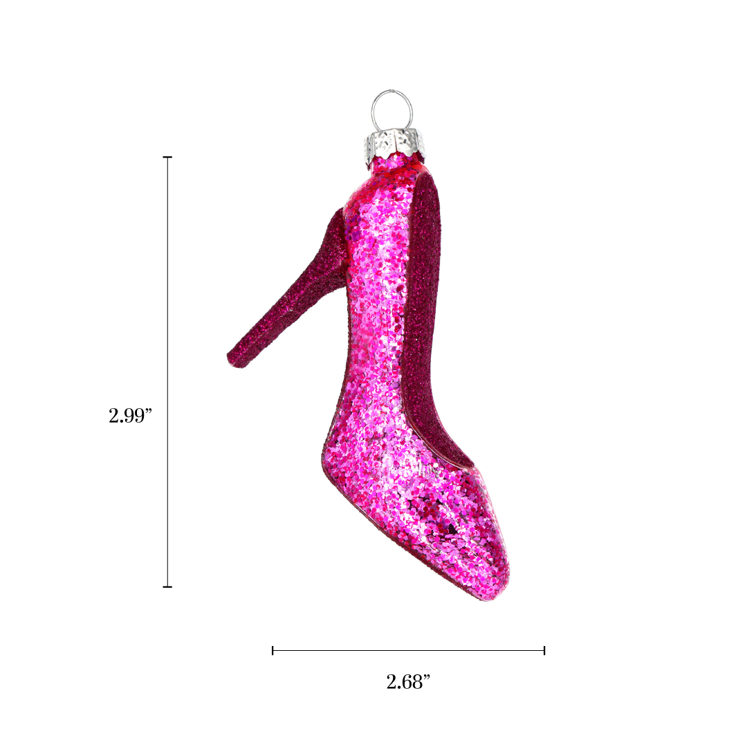 Magenta High Heel Ornament