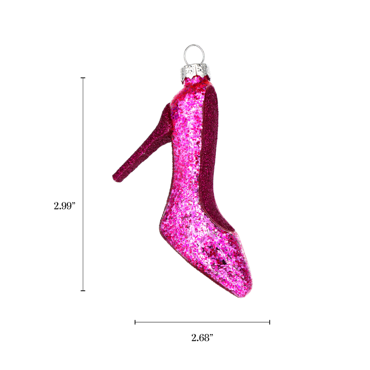 Magenta High Heel Ornament