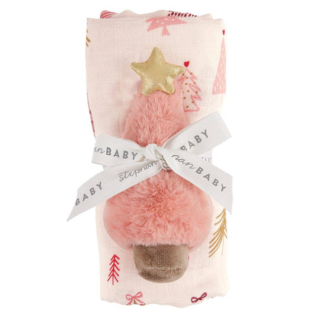 Swaddles with Plush Rattle