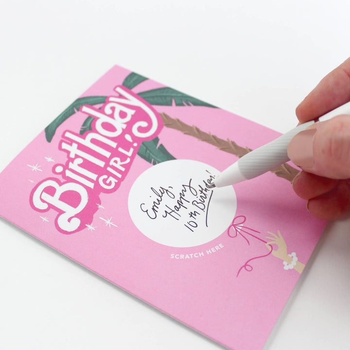 Scratch-off Barbie Birthday Card