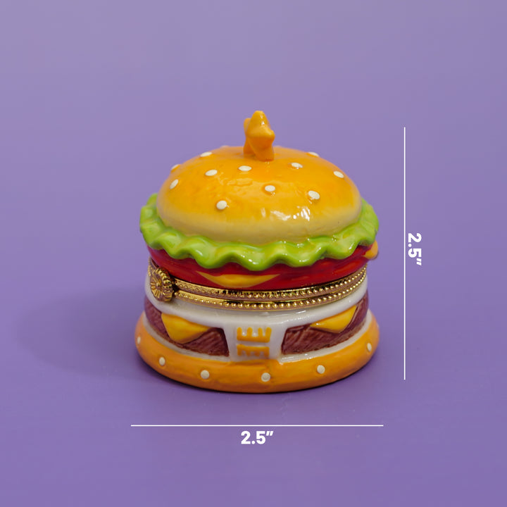 Little Burger Hand Painted Trinket Box