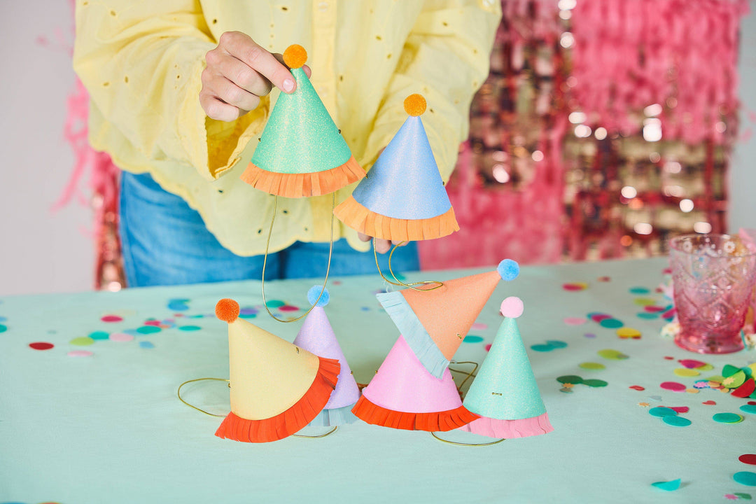 Mini Glitter Party Hats