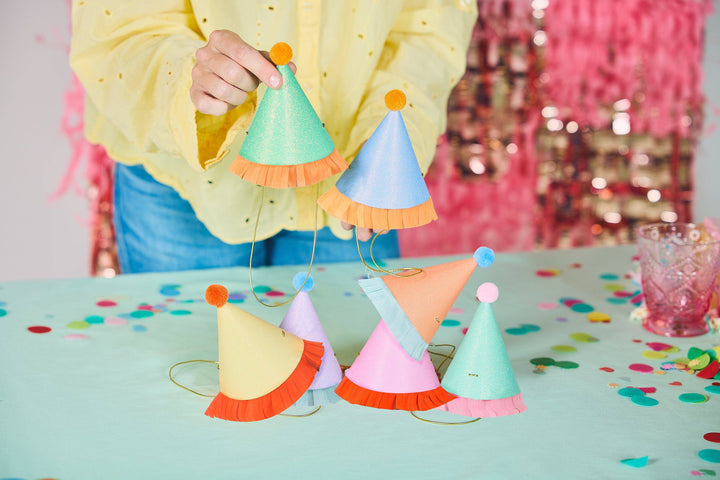Mini Glitter Party Hats