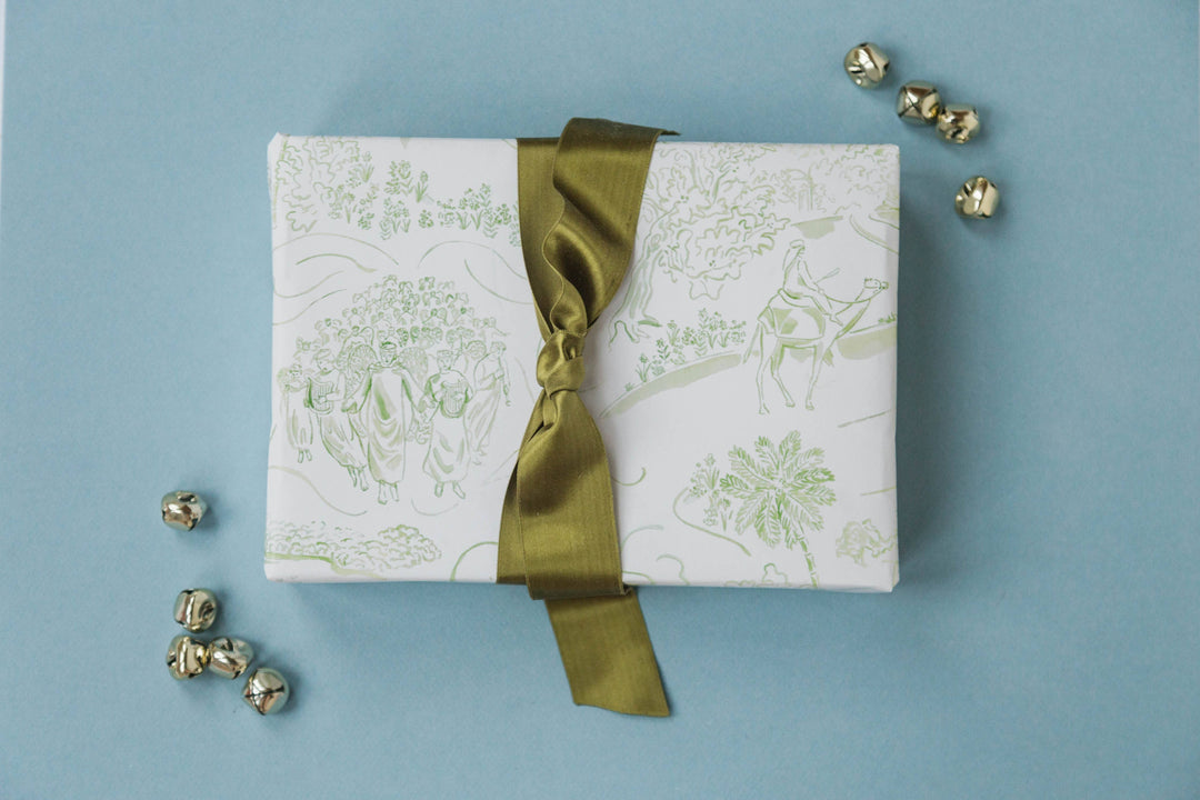 Nativity Toile Gift Wrap