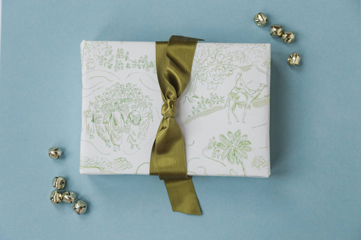 Nativity Toile Gift Wrap