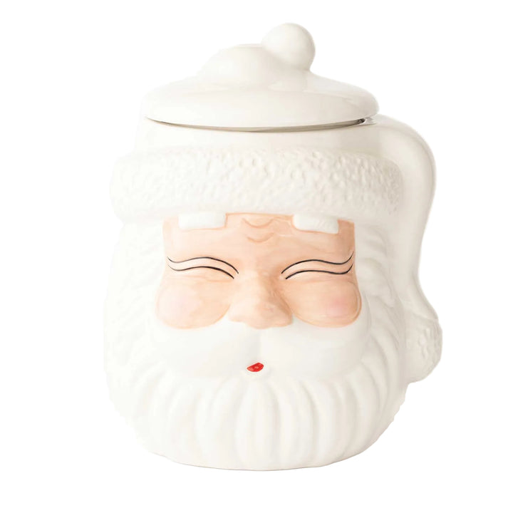 White Santa Cookie Jar