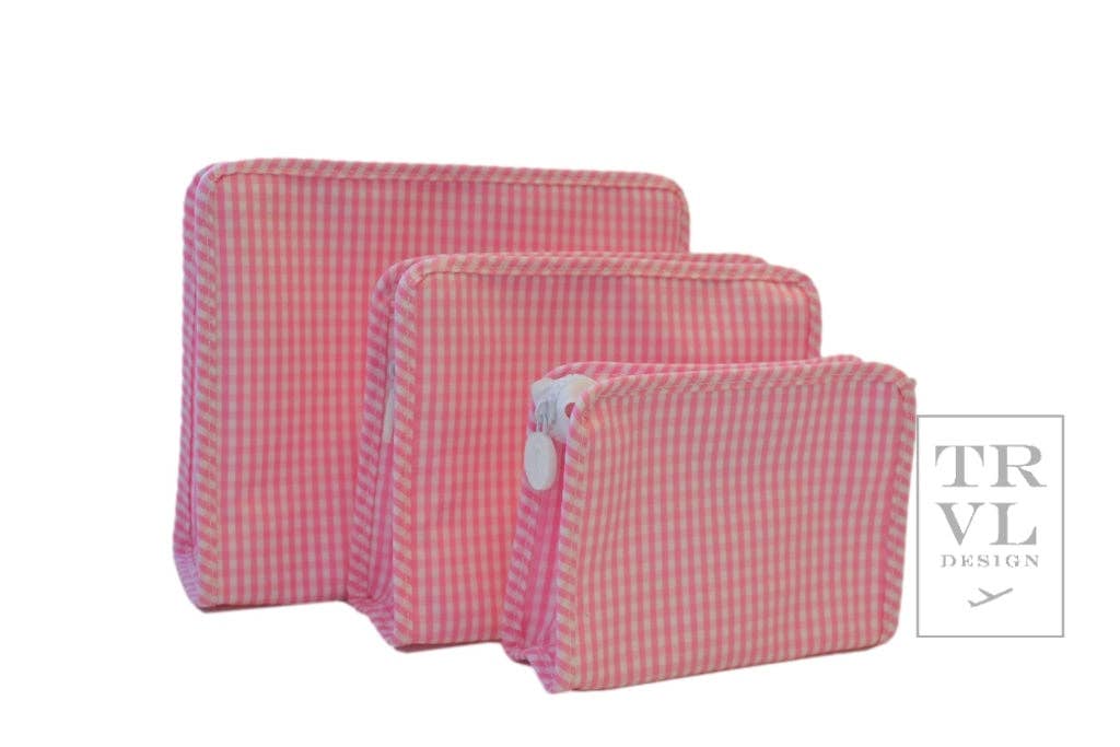 Gingham Pink Roadie Large