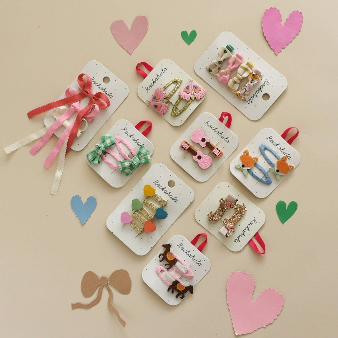 Scallop Heart Mini Clip Set