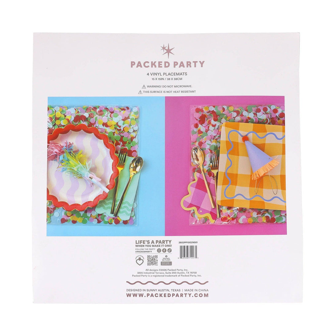 Confetti-filled Reusable Placemats