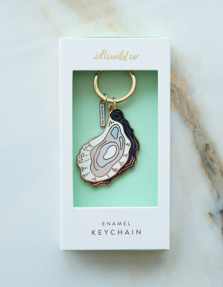 Oyster Enamel Keychain