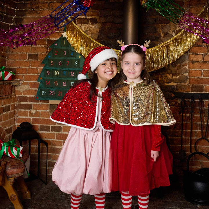 Jolly Santa Sequin Velvet Hat