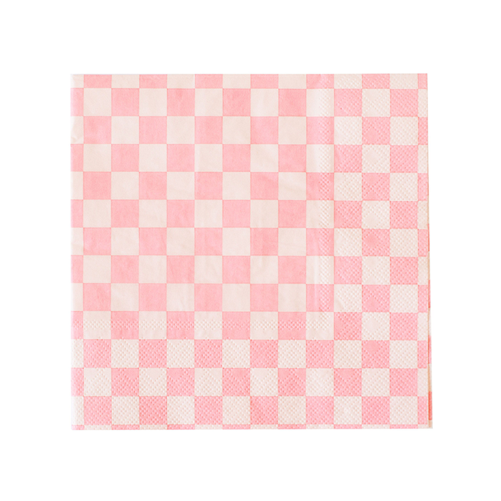 Dazzling Diamond Checkered Cocktail Napkins
