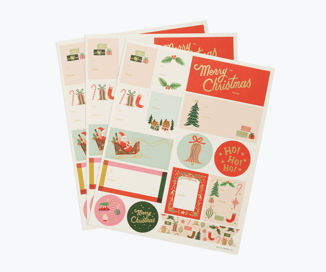 Deck the Halls Stickers & Labels