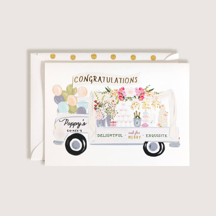 Party Truck Congratulations Greeting Card
