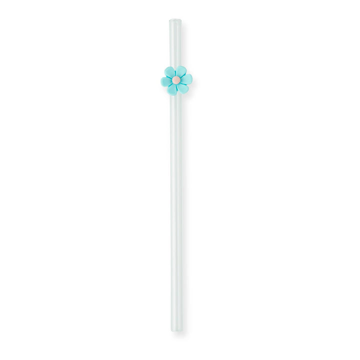Floral Glass Straw Set