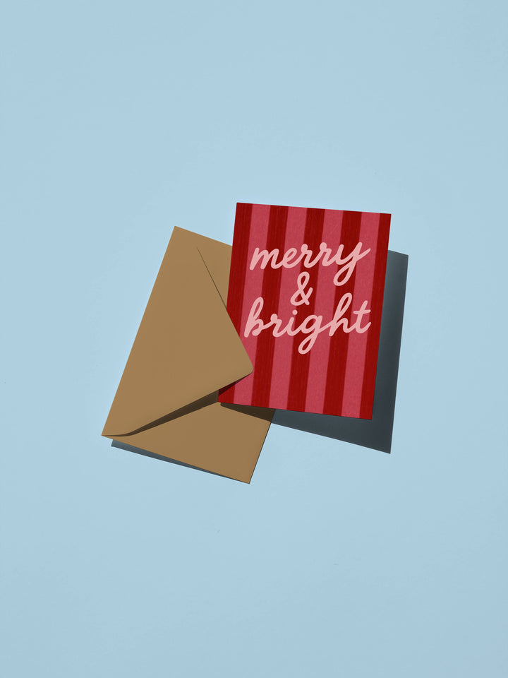 Green Merry and Bright Card
