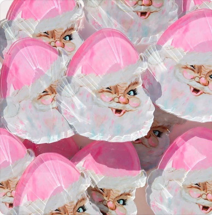 Pink Santa Coaster