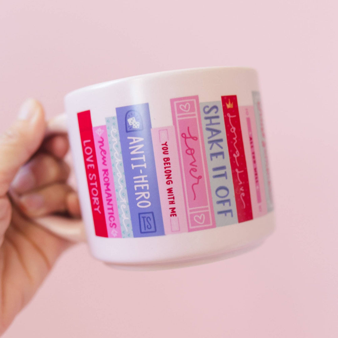 Book Tour Bookshelf Ceramic Mug