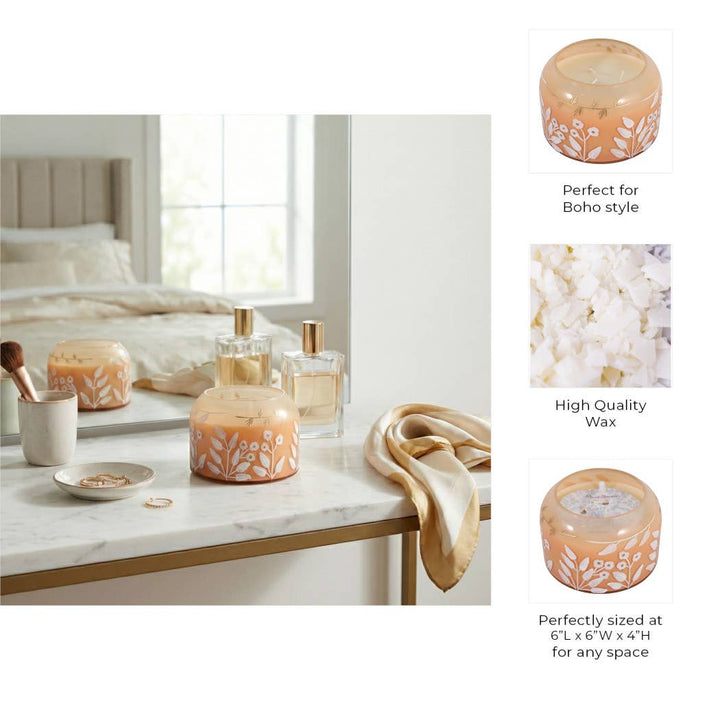 Jasmine Floral Pink Candle