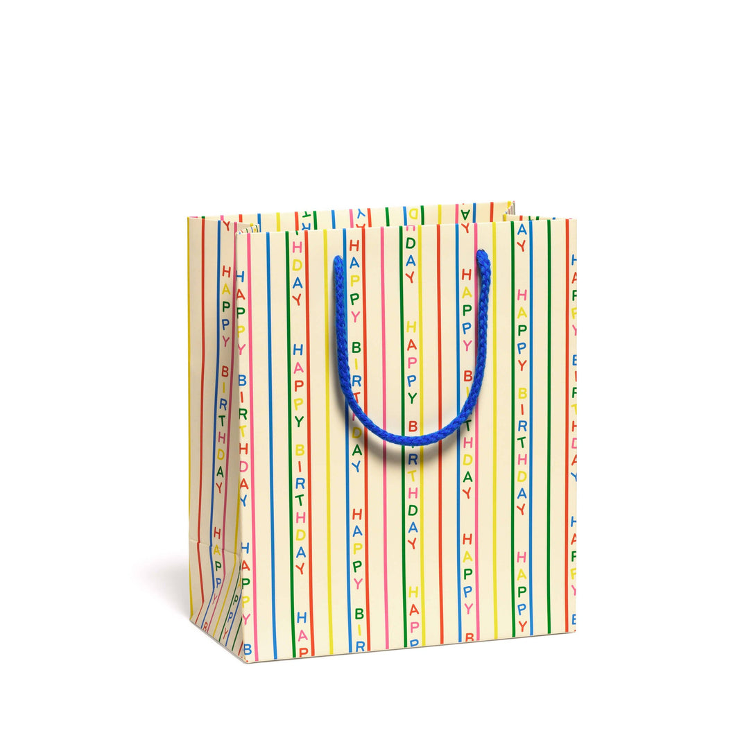 Large Birthday Stripes Gift Bag