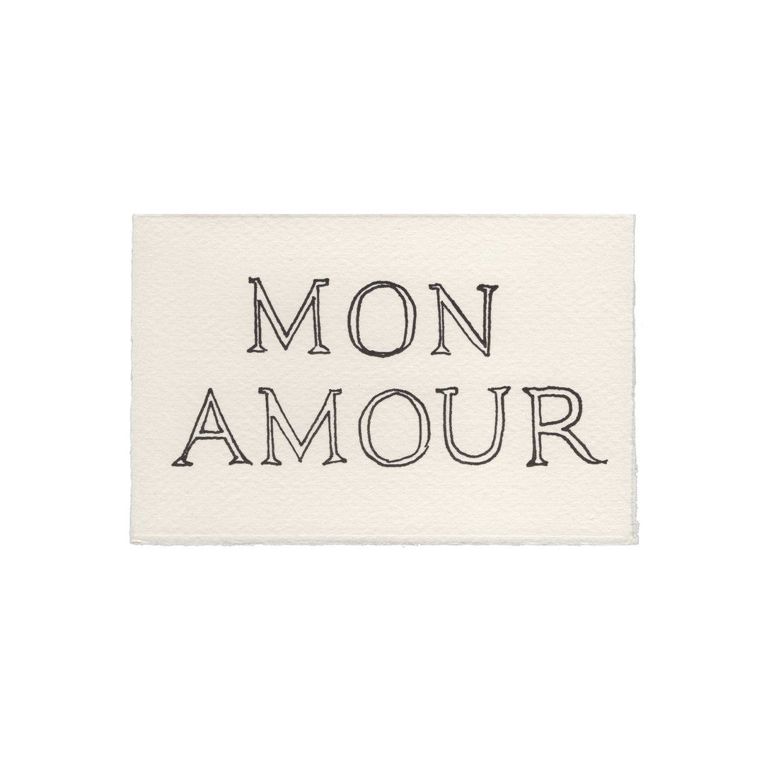 Mon Amour Valentine Card