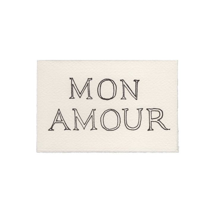 Mon Amour Valentine Card