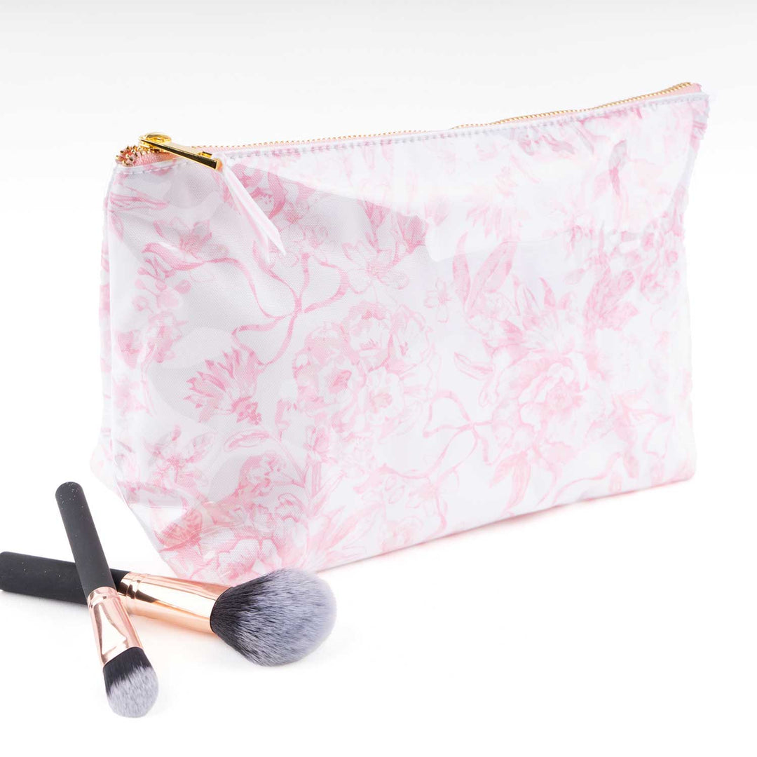 Pink Bow Cosmetic Case