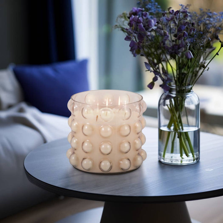 Peony and Blush Bubble Candle