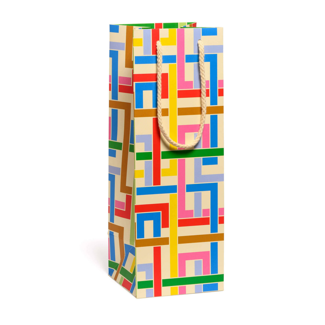 Color Maze Wine Bag