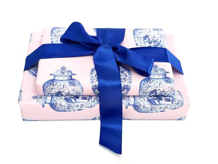 Pink Ginger Jar Gift Wrap
