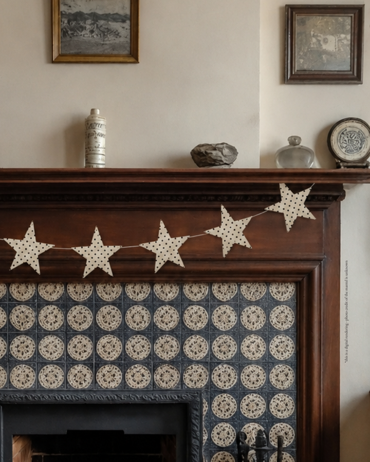 Polka Dot Star Garland