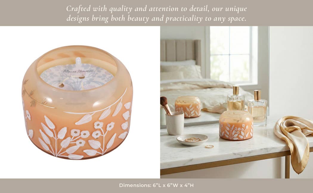 Jasmine Floral Pink Candle