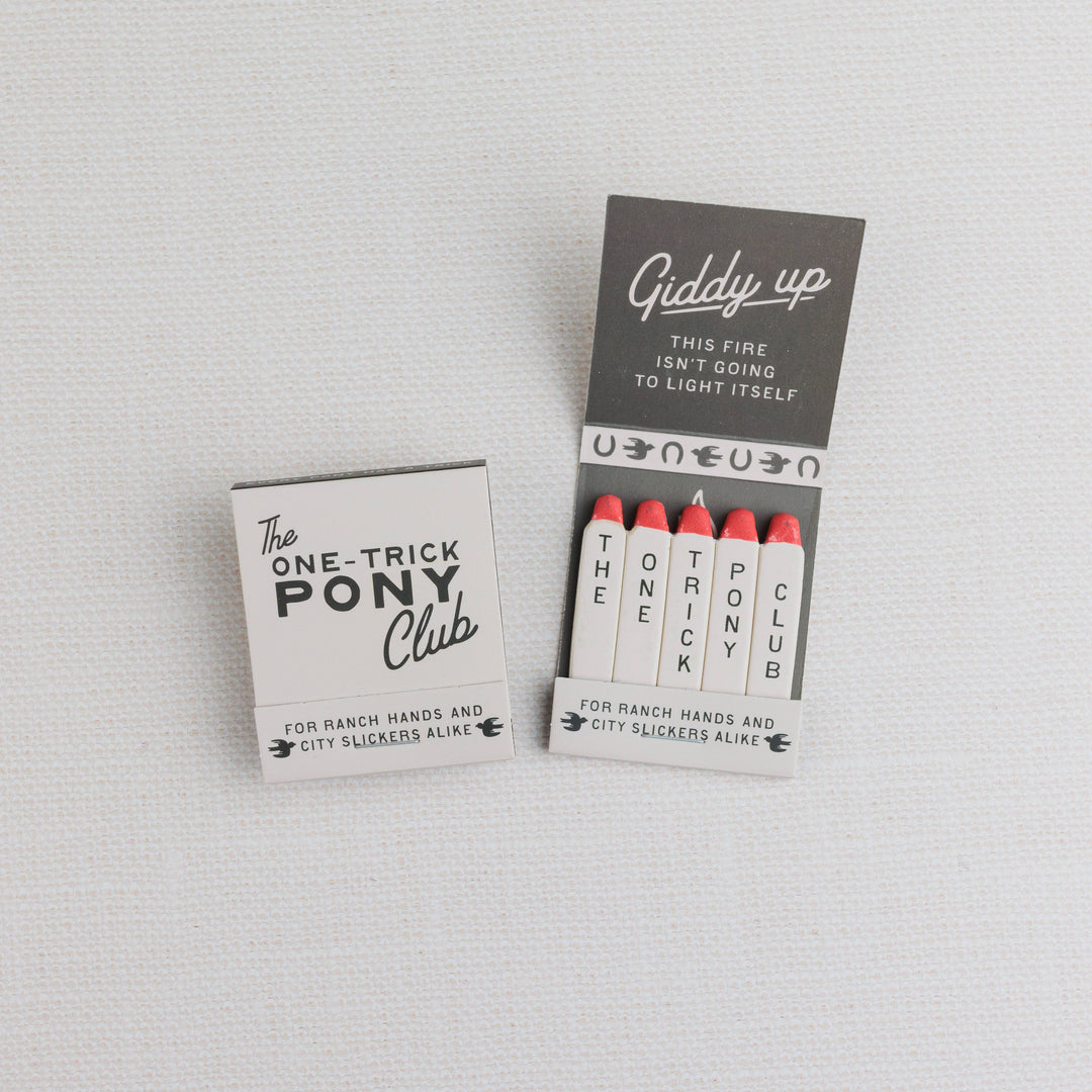 The One-Trick Pony Matchbook