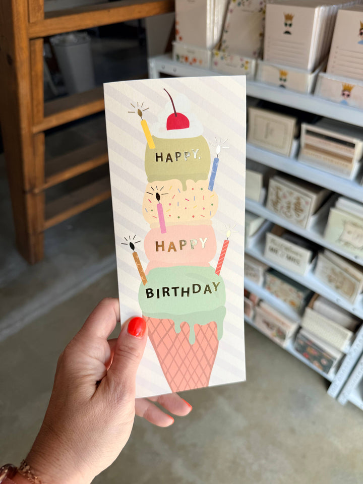 Ice Cream Cone Card
