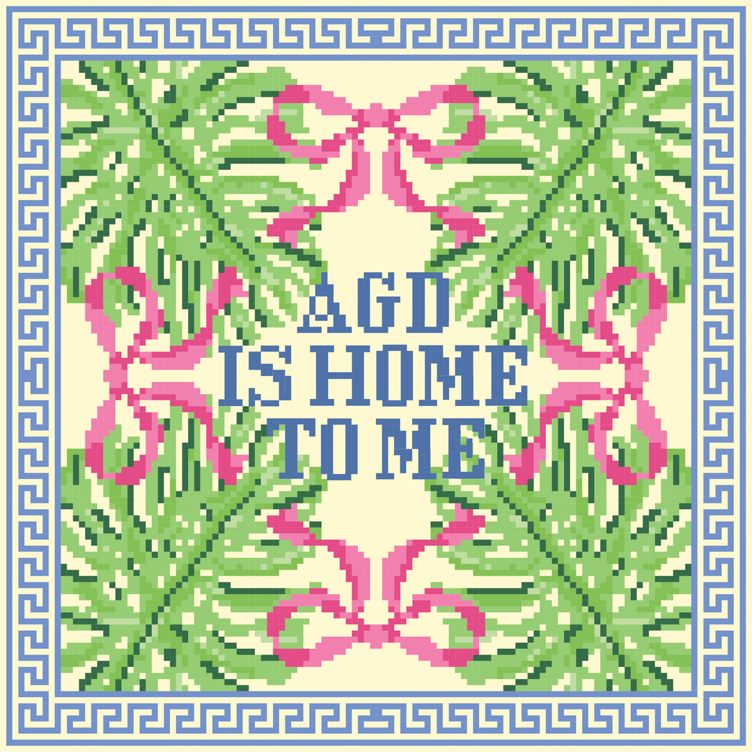 Sorority Needlepoint Pillow: Alpha Phi