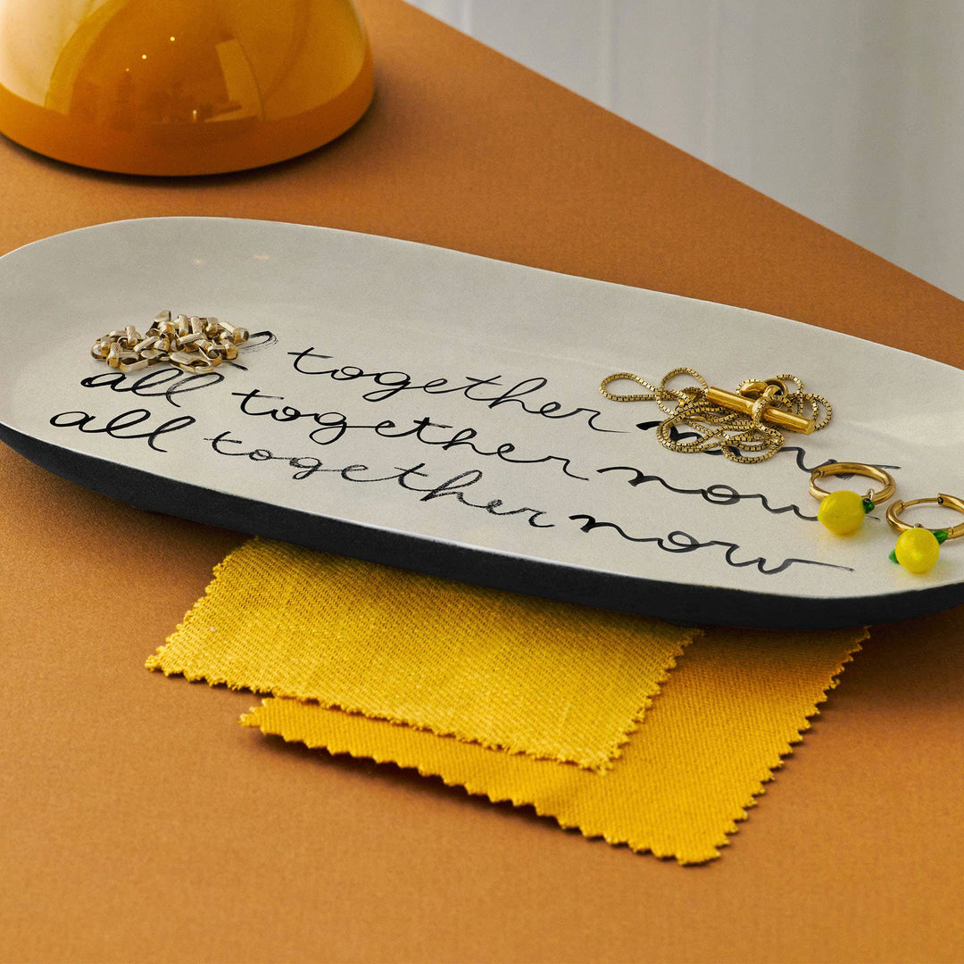 All Together Now Enamel Printed Tray