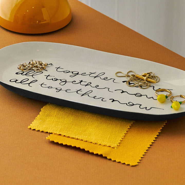 All Together Now Enamel Printed Tray
