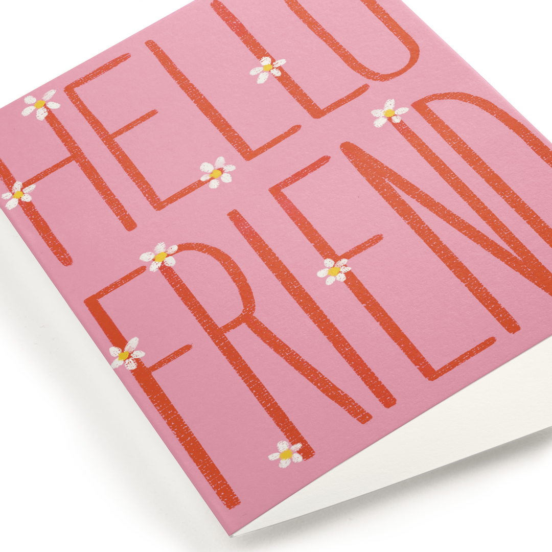Hello Friend Daisies Card