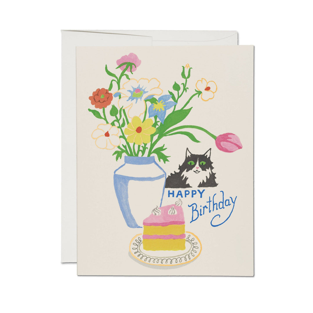 Cats Love Cake Card