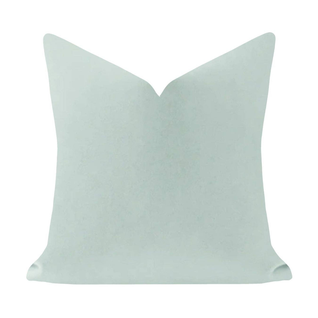 Robin's Egg Solid Velvet Pillow