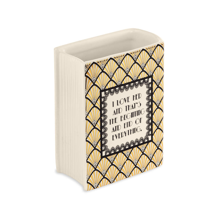 Great Gatsby Book Vase