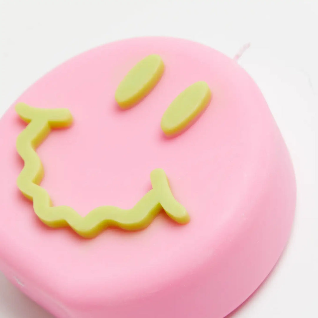 Get Wavey Candle - Pink & Green